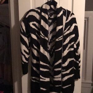 Lightly worn Express zebra sweater